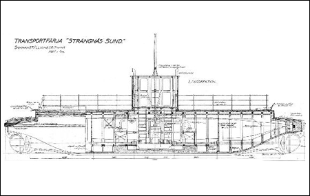 Ritning p� Str�ngn�s Sund