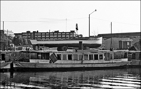 Strmfrjan 3 upplagd i Hammarbykanalen vid Sickla, Nacka 1968