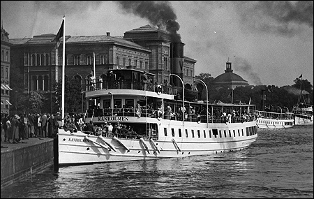 Kanholmen vid S�dra Blasieholmshamnen, Stockholm 1935