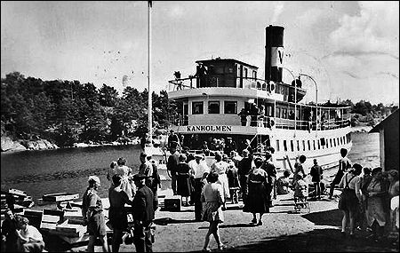 Kanholmen vid S�derm�ja brygga ca. 1930