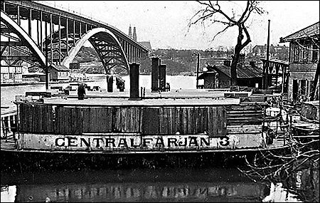 Centralf�rjan 3 vid Smedsuddsvarvet, Stockholm ca. 1935