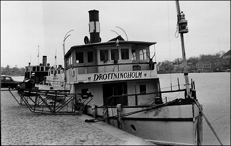 Drottningholm upplagd vid Strandv�gen, Stockholm 1959