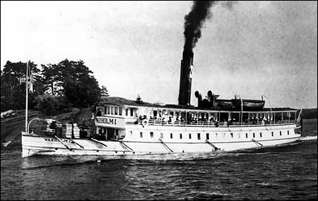 Waxholm I vid Västra Granholmen 1924