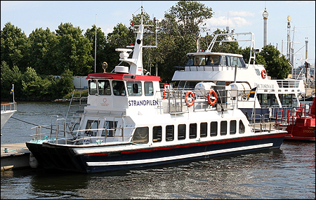 Strandpilen vid Strandv�gskajen, Stockholm 2021-07-22